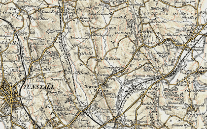 Old map of Cornhill in 1902
