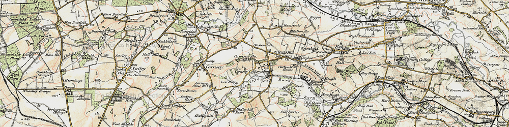 Old map of Wilk's Hill in 1901-1904