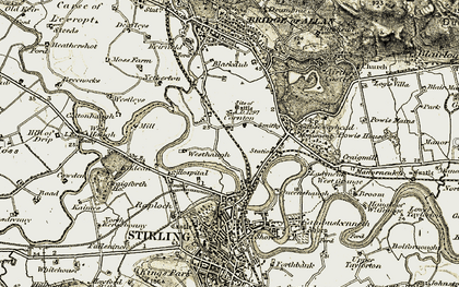 Old map of Cornton in 1904-1907