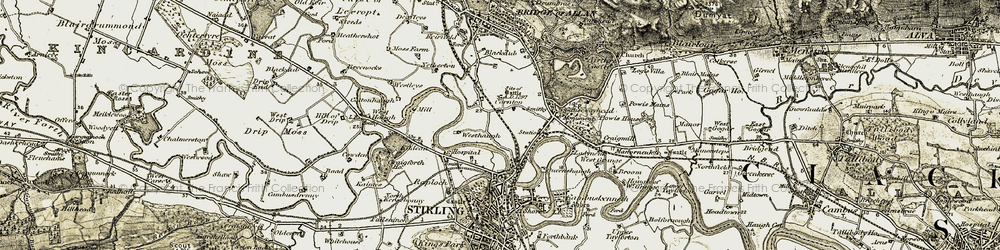 Old map of Cornton in 1904-1907