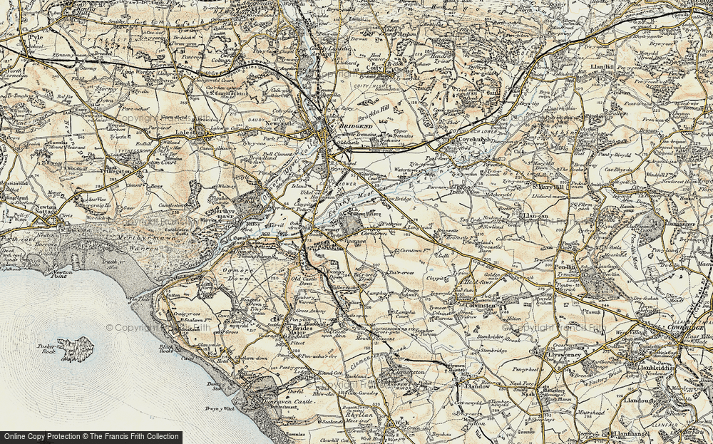 Old Map of Corntown, 1899-1900 in 1899-1900