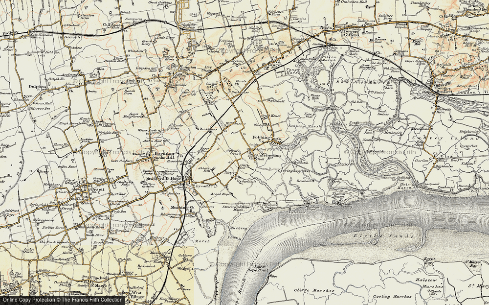 Old Map of Corringham, 1897-1898 in 1897-1898
