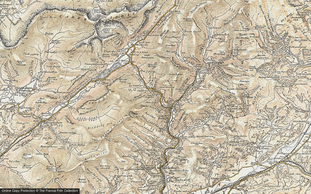 Old Map of Corris Uchaf, 1902-1903 in 1902-1903