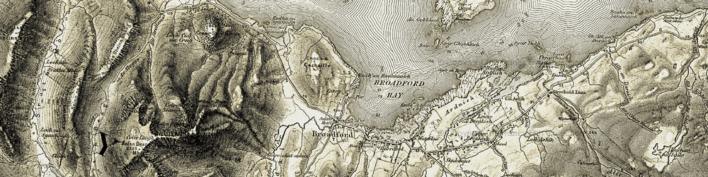 Old map of An Gobhlach in 1906-1909