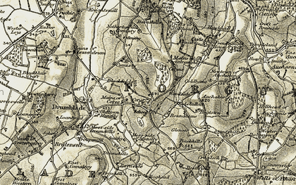 Old map of Woodside in 1908-1910