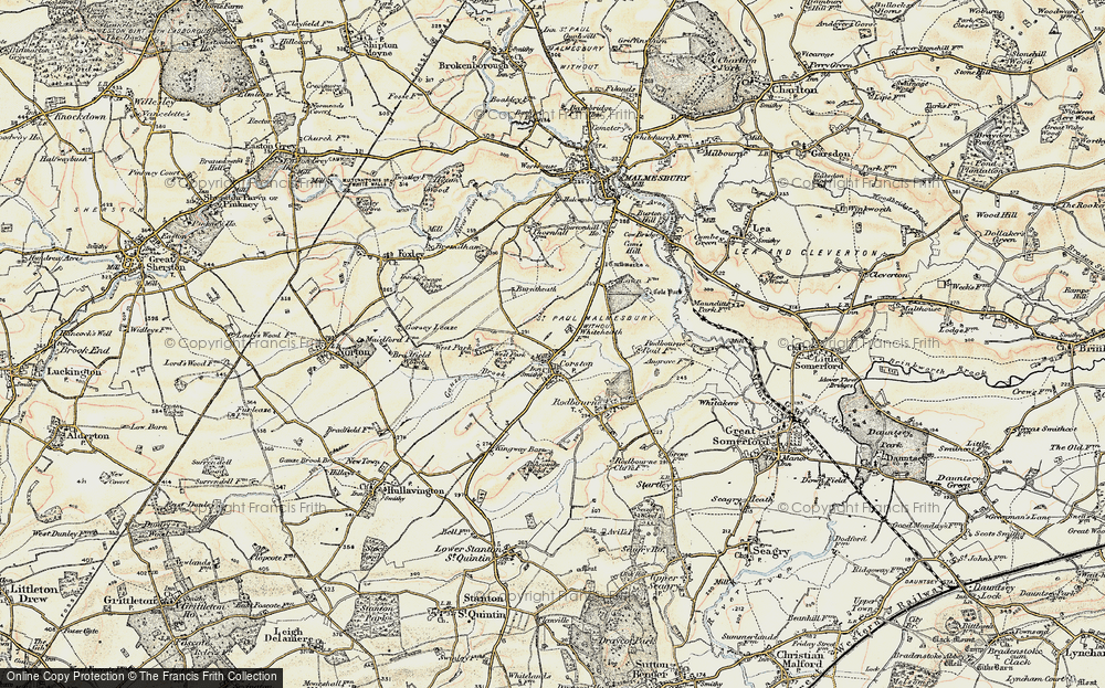 Old Map of Corston, 1898-1899 in 1898-1899