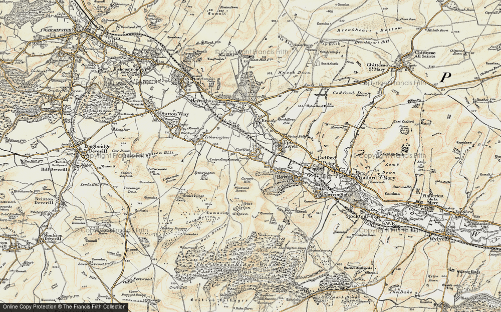 Old Map of Corton, 1897-1899 in 1897-1899
