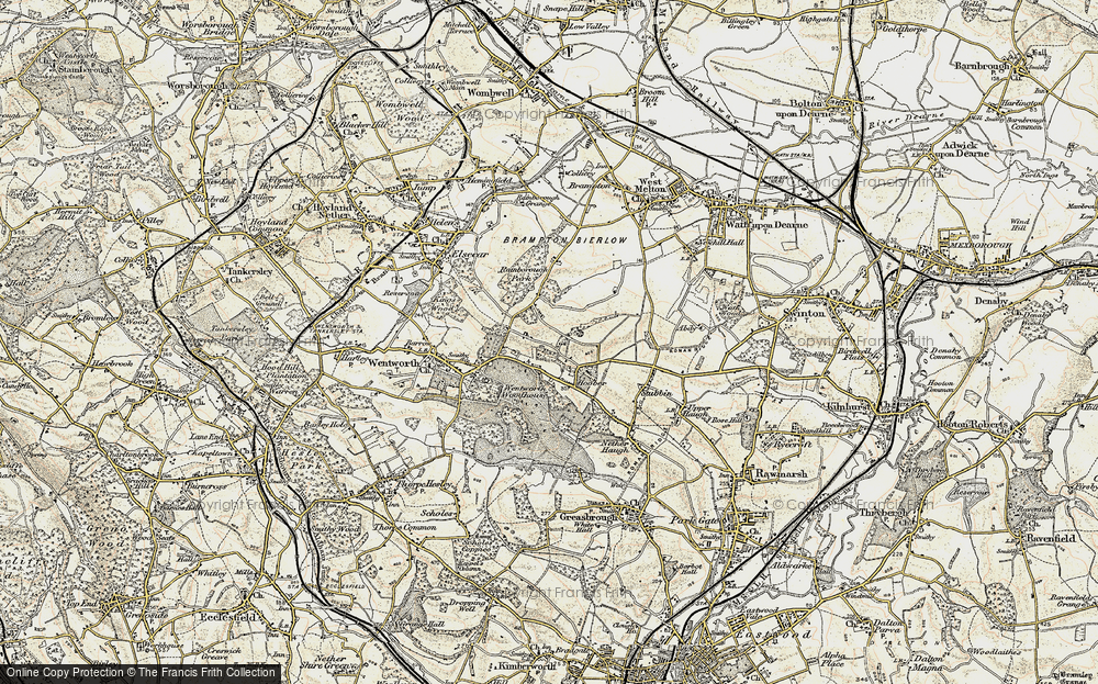 Old Map of Cortworth, 1903 in 1903