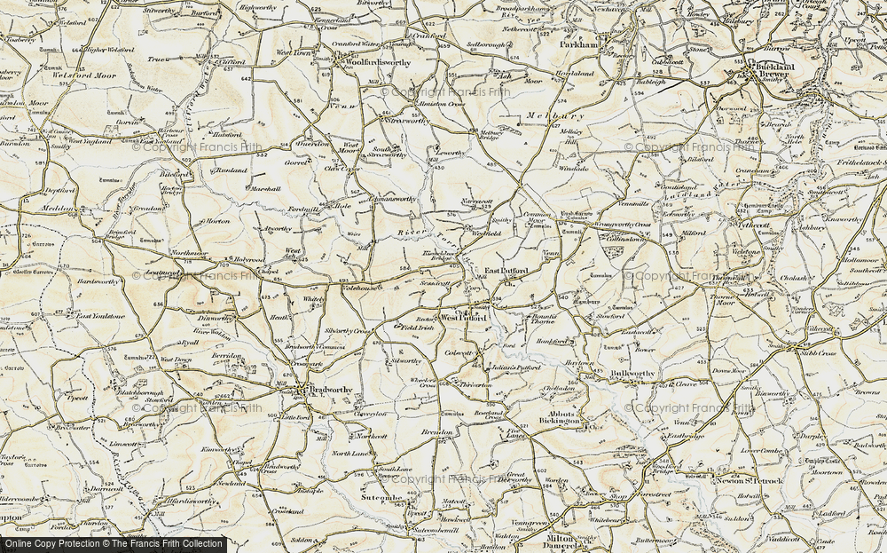 Old Map of Cory, 1900 in 1900