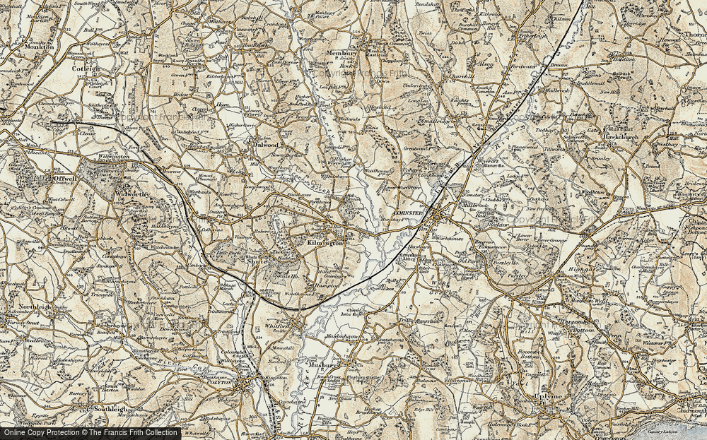 Old Map of Coryton, 1898-1900 in 1898-1900