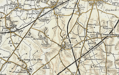 Old map of Cosby in 1901-1903