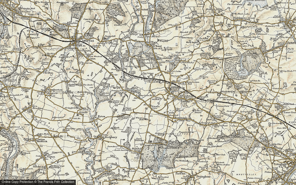 Old Map of Cosford, 1902 in 1902