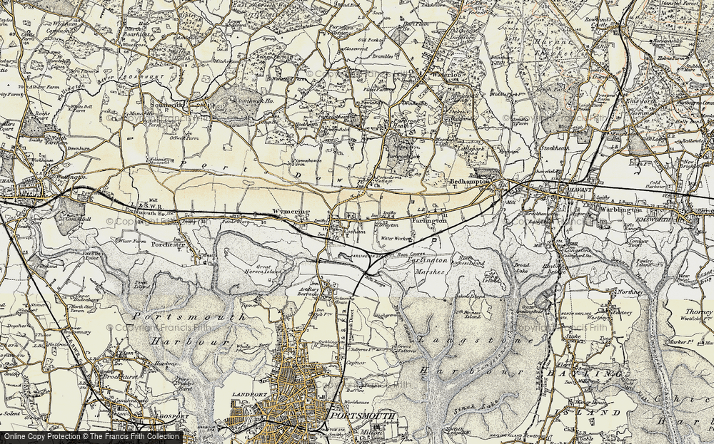 Old Map of Cosham, 1897-1899 in 1897-1899