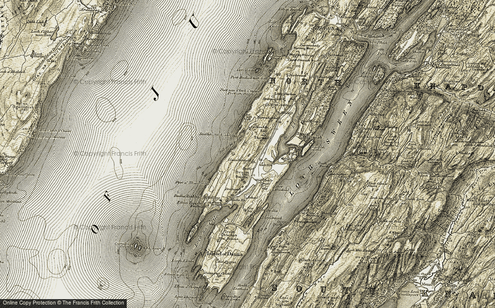 Old Map of Coshandrochaid, 1905-1907 in 1905-1907