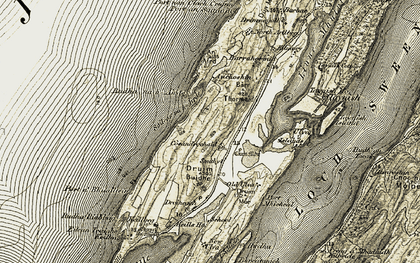 Old map of Coshandrochaid in 1905-1907