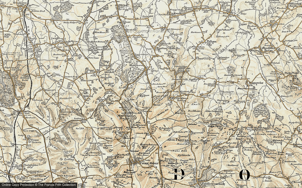 Old Map of Cosmore, 1899 in 1899