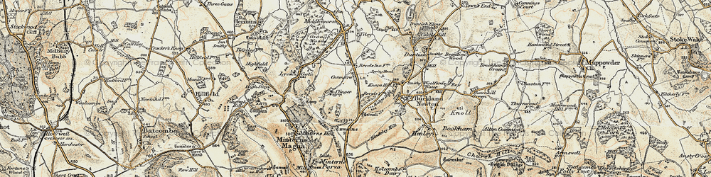 Old map of Cosmore in 1899