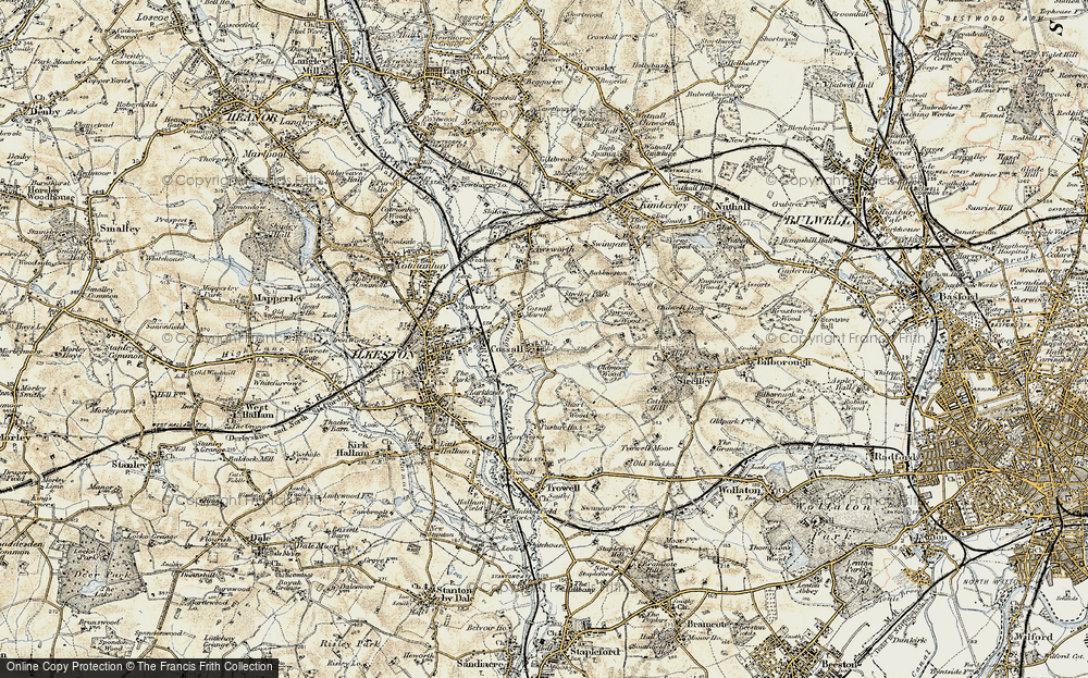 Old Map of Cossall, 1902-1903 in 1902-1903