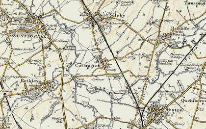 Old map of Cossington in 1902-1903