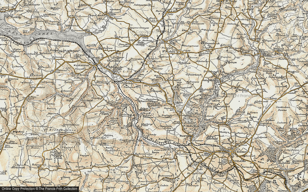 Old Map of Costislost, 1900 in 1900