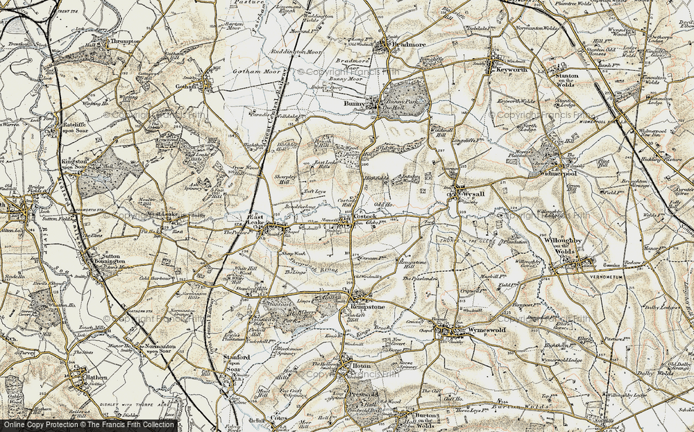 Old Map of Costock, 1902-1903 in 1902-1903