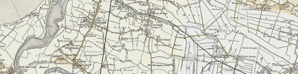 Old map of Cote in 1898-1900