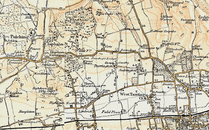 Old map of Castle Goring in 1898