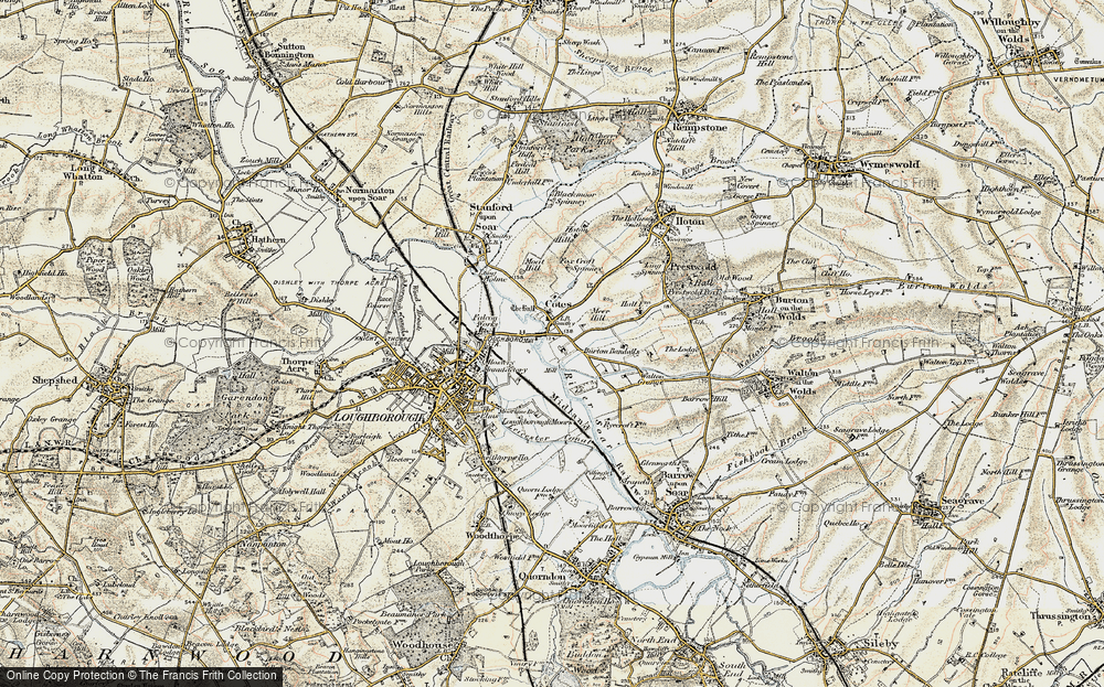 Old Map of Historic Map covering Burton Bandalls in 1902-1903