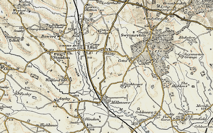 Old map of Cotes Heath in 1902