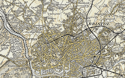 Old map of Cotham in 1899