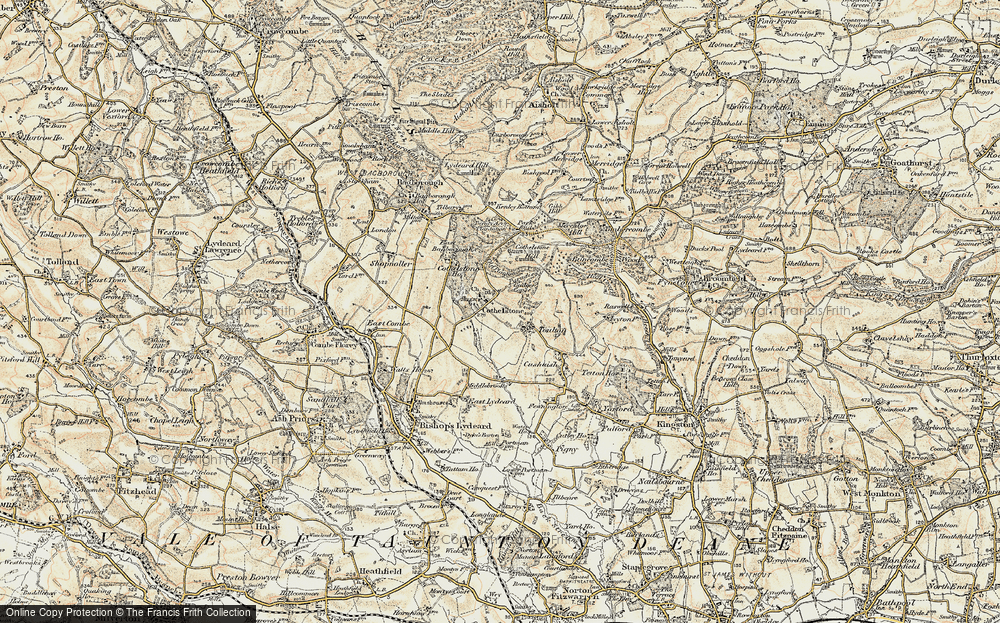 Old Map of Cothelstone, 1898-1900 in 1898-1900