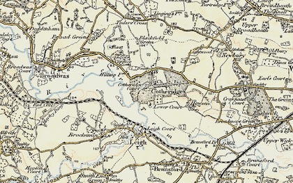 Old map of Cotheridge in 1899-1902