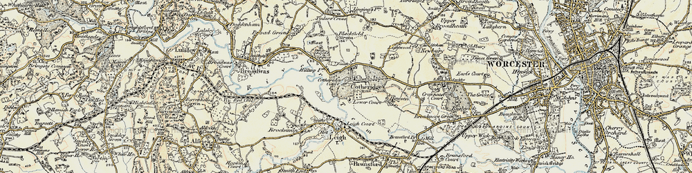 Old map of Cotheridge in 1899-1902