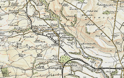Old map of Woden Croft in 1903-1904