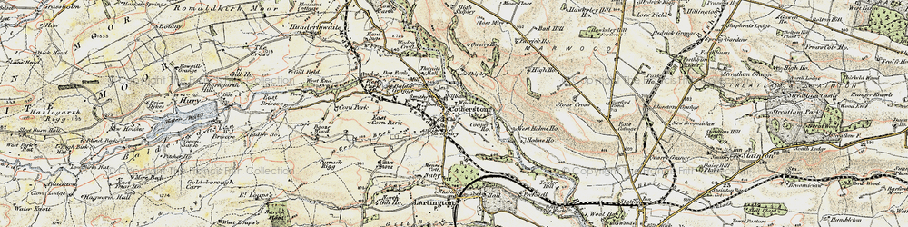 Old map of Cotherstone in 1903-1904