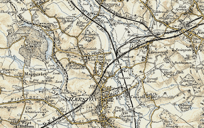 Old map of Cotmanhay in 1902-1903