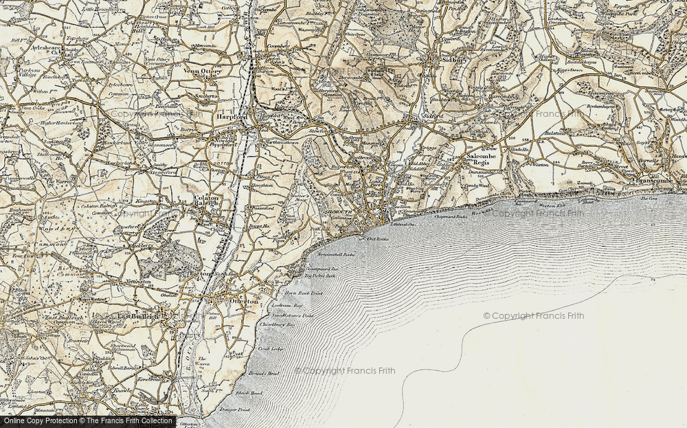 Old Map of Cotmaton, 1899 in 1899