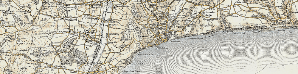 Old map of Cotmaton in 1899