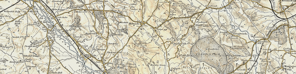 Old map of Beacon Bank in 1902