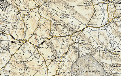 Old map of Coton Hayes in 1902