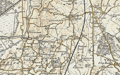 Old map of Cotonwood in 1902