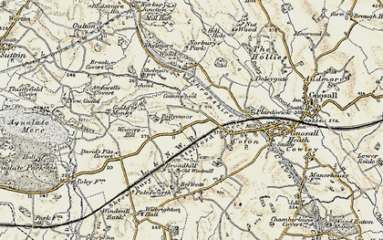 Old map of Cotonwood in 1902