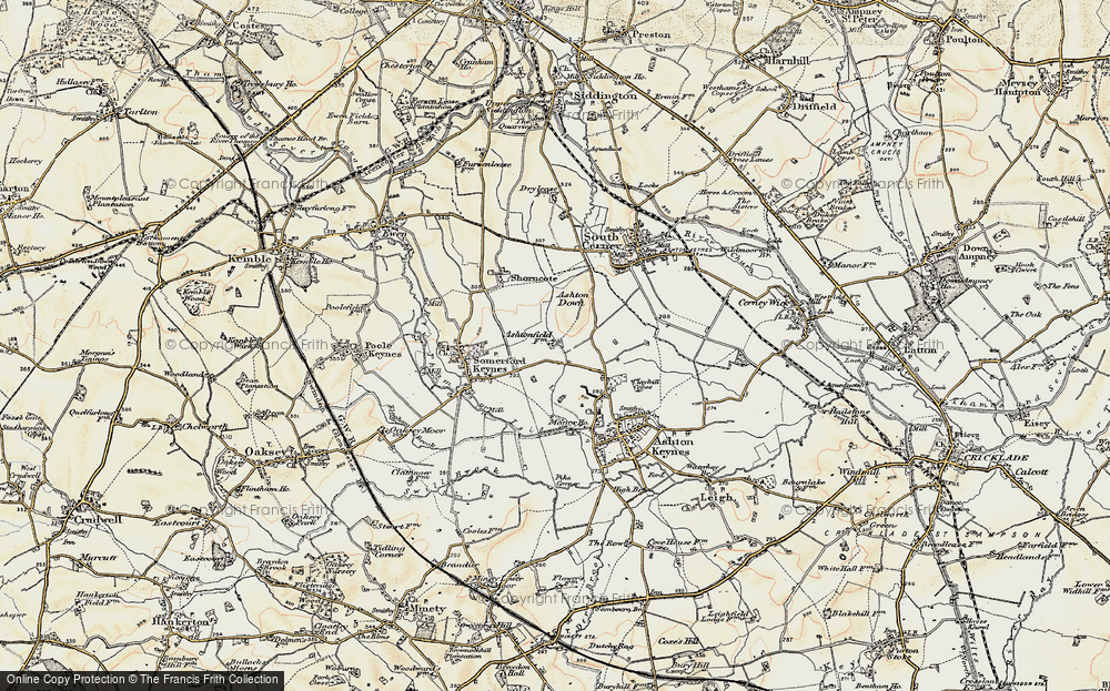 Old Map of Cotswold Community, 1898-1899 in 1898-1899