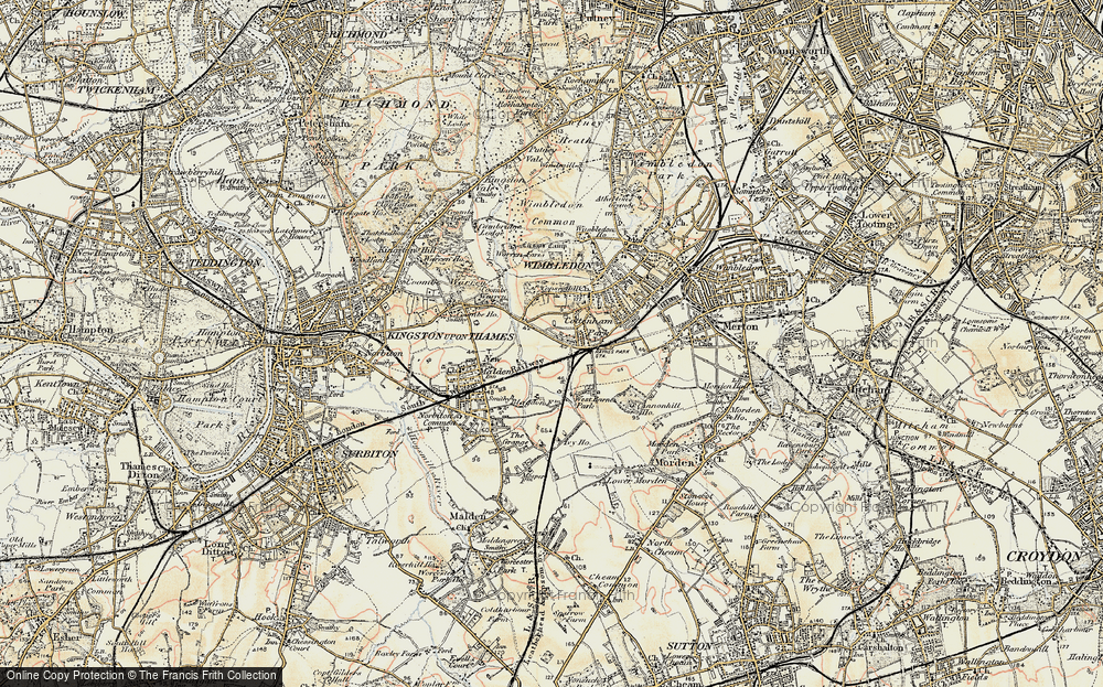 Old Map of Cottenham Park, 1897-1909 in 1897-1909