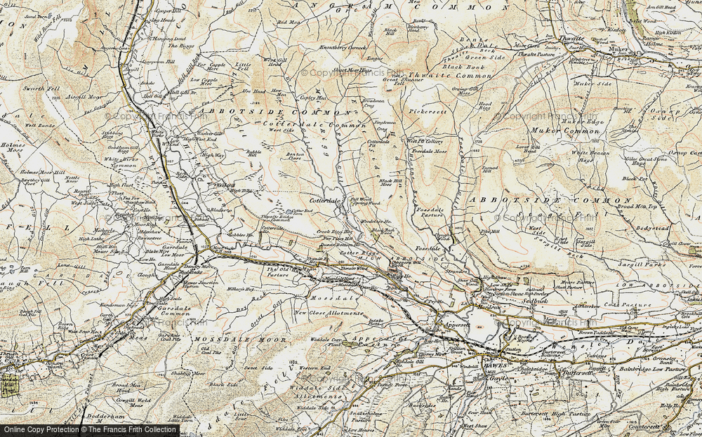 Old Map of Cotterdale, 1903-1904 in 1903-1904