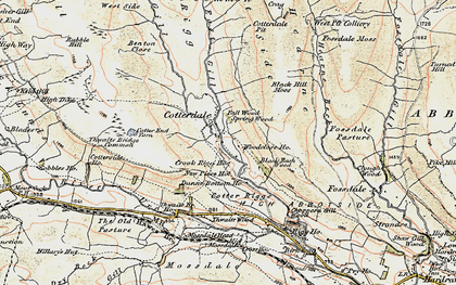 Old map of Mid Mossdale in 1903-1904
