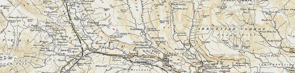 Old map of Mid Mossdale in 1903-1904