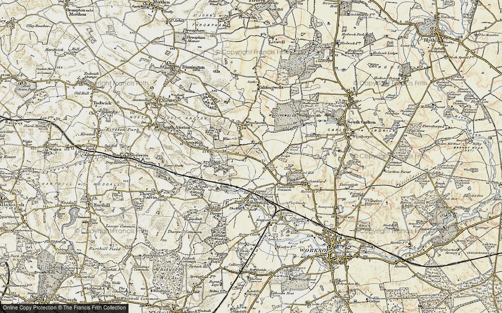 Old Map of Cotterhill Woods, 1902-1903 in 1902-1903