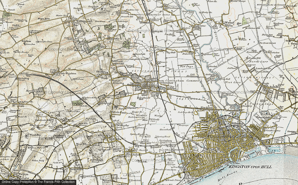 Old Map of Cottingham, 1903-1908 in 1903-1908