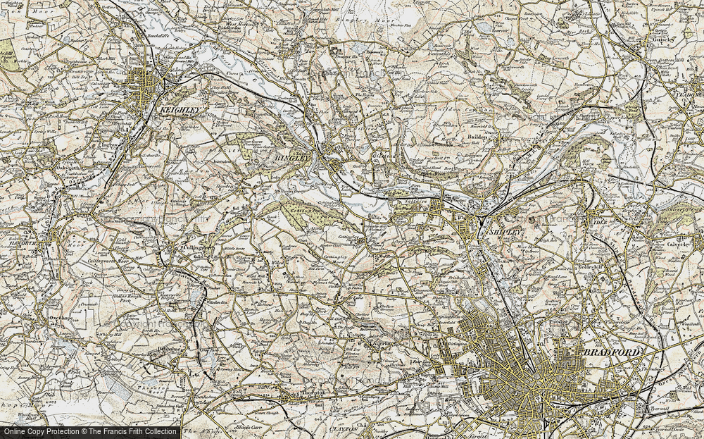Old Map of Cottingley, 1903-1904 in 1903-1904
